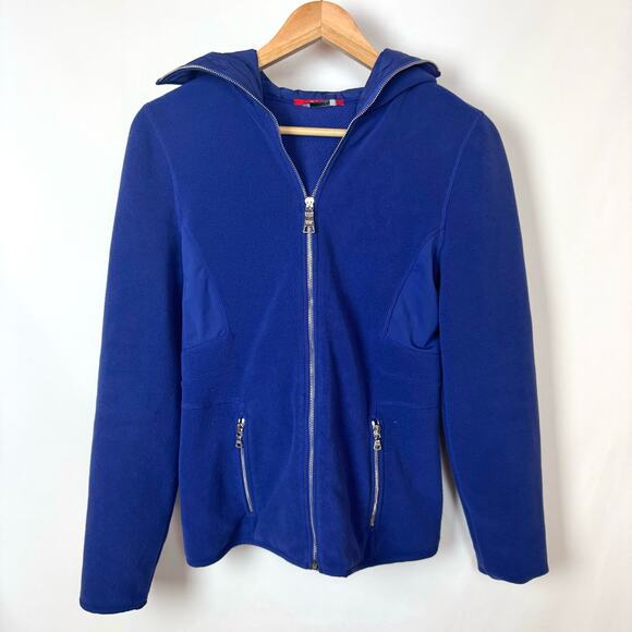 PRADA Fullzip Sweater Hoodie Size Medium Blue